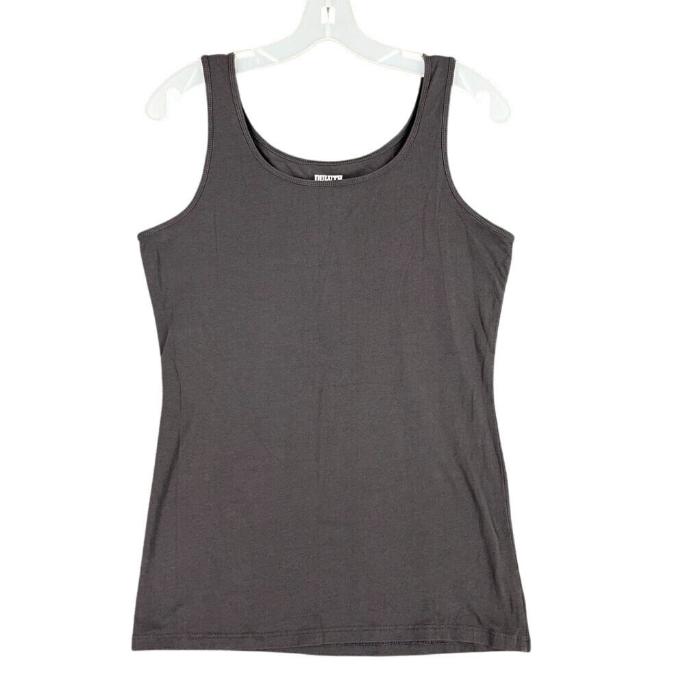 Duluth Womens‎ Tank Top Medium Gray Fitted Stretch Gym Activewear Athleisure